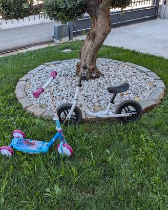 Bicicletta e monopattino bimba