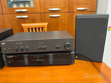 Impianto hi fi sony nad kef technics grundig