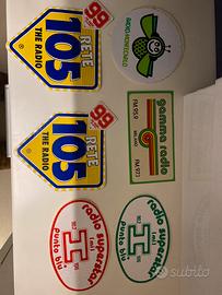 Adesivi sticker radio anni 80 90