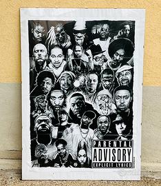 Poster Hip Hop Rap Artists West Coast East Coast