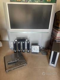 Televisore TV 40’ LG + Home Theater + decoder