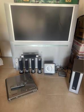 Televisore TV 40’ LG + Home Theater + decoder