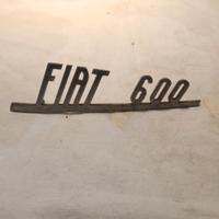 Fiat 600 logo originale d'epoca