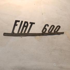 Fiat 600 logo originale d'epoca