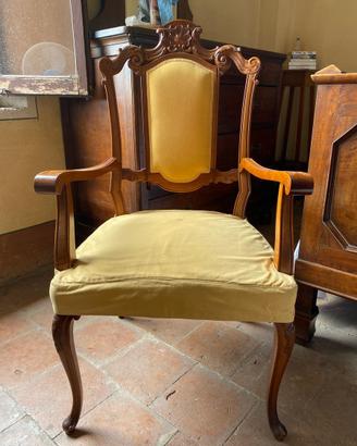 Sedie d’epoca in legno