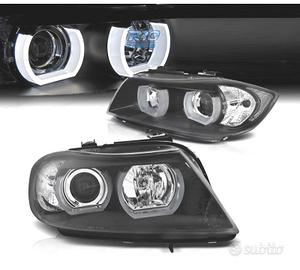 FARI BMW E90 E91 05-08 ANGEL EYES 3D SFONDO NERO