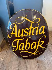 Tabella insegna smaltata austria tabak 68x52