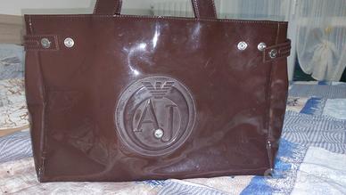 Borsa armani hot sale nera lucida