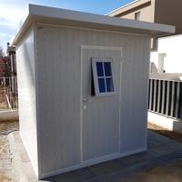 Casetta per giardino in pvc cm.180x180