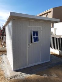 Casetta per giardino in pvc cm.180x180 euro 1750