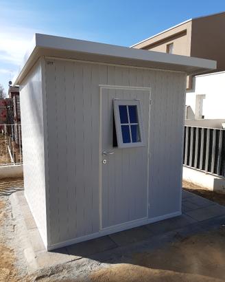 Casetta per giardino in pvc cm.180x180