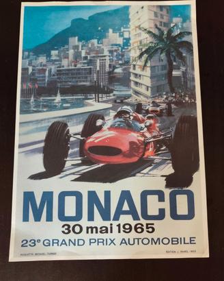 Manifesto GP Monaco 1965 Michael Turner – Edizione