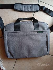 borsa porta computer grigia