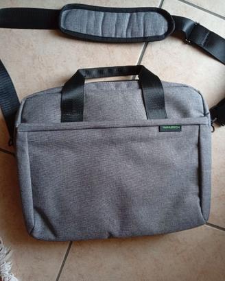 borsa porta computer grigia