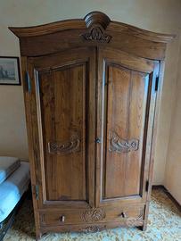 Armadio Guardaroba Rustico in Legno Massello