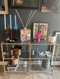 Consolle ingresso color oro