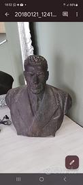 Statua mezzo busto  in bronzo
