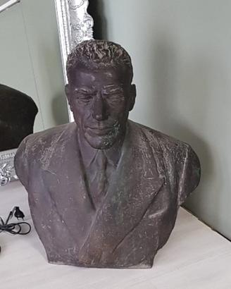 Statua mezzo busto  in bronzo