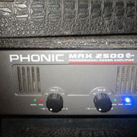 Finale di potenza Phonic 2500 completo di case