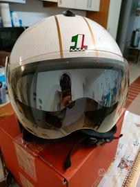 Casco da moto bianco taglia L 