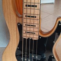 BASSO 5 CORDE Harley Benton Enhanced MP-5MN Nat.