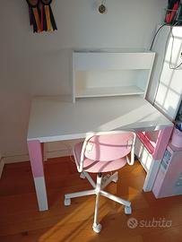 scrivania regolabile Ikea Pahl +sedia girevole