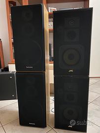 4 Casse acustiche Technics e JVC