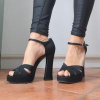 Sandali retrò plateau e tacco 12