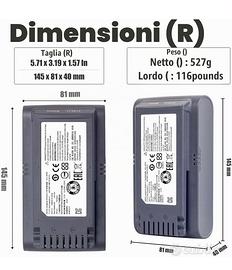 Batteria aspirapolvere samsung