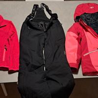 Completo tuta sci bambina 10 anni