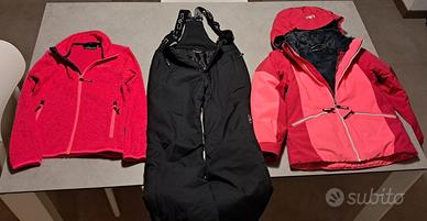 Completo tuta sci bambina 10 anni
