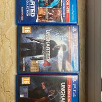 Uncharted serie completa ps4 (5 giochi)