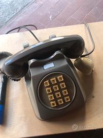 Telefono B-Grigio anni 80 con tastiera