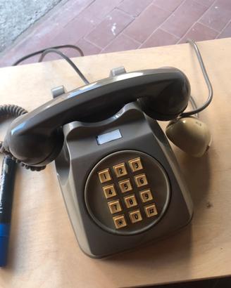 Telefono B-Grigio anni 80 con tastiera