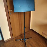 Leggio orchestra BSX, colore nero, piatto intero