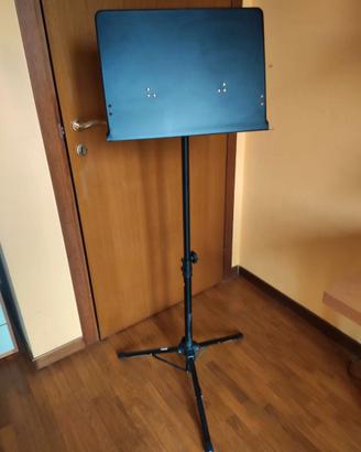 Leggio orchestra BSX, colore nero, piatto intero
