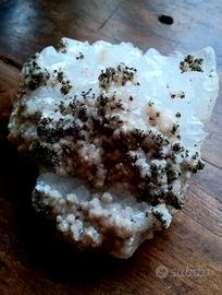 Cluster complesso di quarzo ialino 