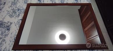 Specchio 98x65 cm Effetto Noce x Camera da Letto