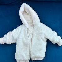 Pellicciotto bianco chicco - bambina 2 anni