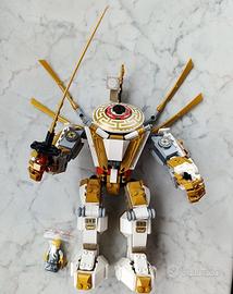 Lego Set 71702 Mech dorato bianco 