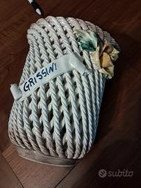 porta grissini in ceramica intrecciata