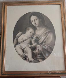 Quadro/capezzale Madonna con bambino 