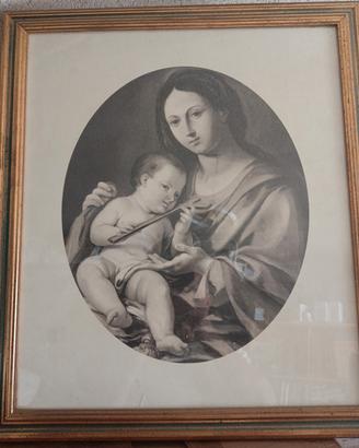 Quadro/capezzale Madonna con bambino 