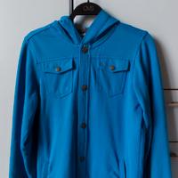 giacca primaverile azzurra 