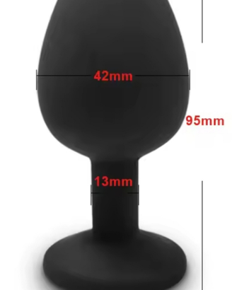 Plug anale Unisex larghezza mm.42 silicone nuovo