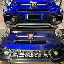 Abarth scritta paraurti