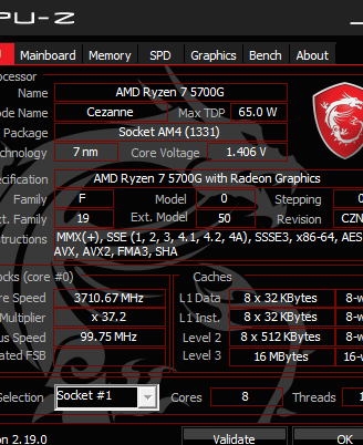 AMD Ryzen 7 5700G