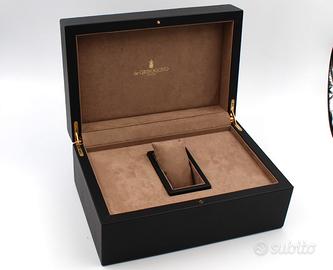 De Grisogono Scatola Orologi Lusso Pelle Nera