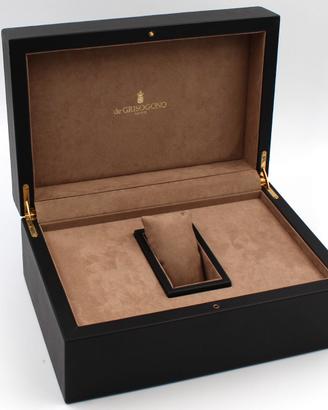 De Grisogono Scatola Orologi Lusso Pelle Nera