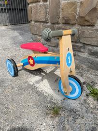 Triciclo primi passi in legno